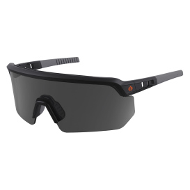 Ergodyne Aegir 55063 Safety Glasses - Black Frame - Smoke Polarized Anti-Fog Mirror Lens