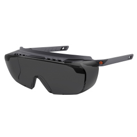 Ergodyne Osmin 55106 Safety Glasses - Black OTG Frame - Smoke Fog-Off Anti-Fog Lens