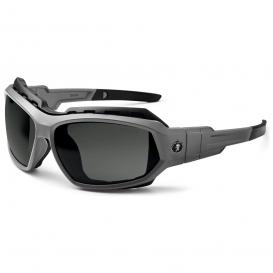 Ergodyne Loki 56130 Safety Glasses/Goggles - Matte Gray Frame - Smoke Lens