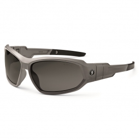 Ergodyne Loki 56131 Safety Glasses/Goggles - Matte Gray Frame - Smoke Polarized Lens