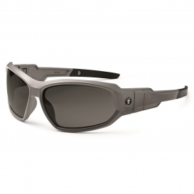 Ergodyne Loki 56133 Safety Glasses/Goggles - Matte Gray Frame - Smoke Fog-Off Anti-Fog Lens