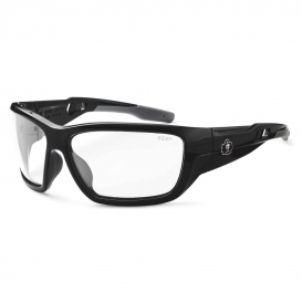 Ergodyne Baldr 57000 Safety Glasses - Black Frame - Clear Lens