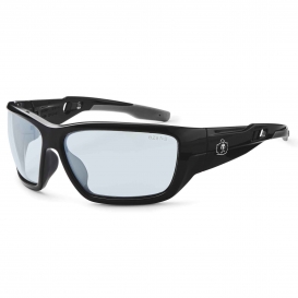 Ergodyne Baldr 57080 Safety Glasses - Black Frame - Indoor/Outdoor Lens