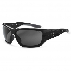 Ergodyne Baldr 57431 Safety Glasses - Matte Black Frame - Smoke Polarized Lens