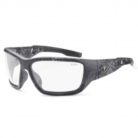 Ergodyne Baldr 57500 Safety Glasses - Kryptek Typhon Frame - Clear Lens