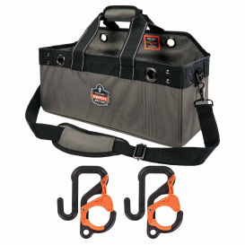 Ergodyne Arsenal 5846 Bucket Truck Tool Bag with Locking Aerial Bucket Hooks Kit - Large