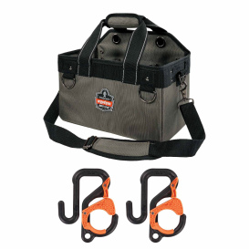 Ergodyne Arsenal 5846 Bucket Truck Tool Bag with Locking Aerial Bucket Hooks Kit - Small