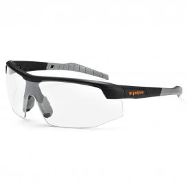 Ergodyne Skoll 59000 Safety Glasses - Matte Black Frame - Clear Lens