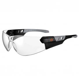 Ergodyne Skullerz 59103 SAGA Safety Glasses - Matte Black Frame - Clear Anti-Fog Lens