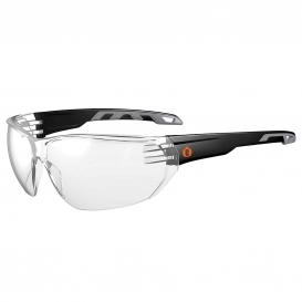 Ergodyne Skullerz 59200 VALI Safety Glasses - Matte Black Frame - Clear Lens