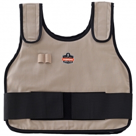 Ergodyne Chill-Its 6230 Standard Cooling Vest with Charge Pack - Khaki