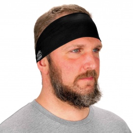 Ergodyne Chill-Its 6634 Performance Knit Cooling Headband - Black