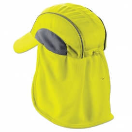 Ergodyne Chill-Its 6650 High Performance Hat with Neck Shade - Yellow/Lime