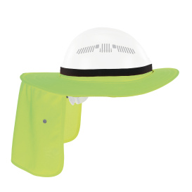 Ergodyne Chill-Its 6661 Universal Hard Hat Brim with Neck Shade - Lime