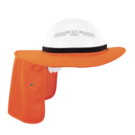 Ergodyne Chill-Its 6661 Universal Hard Hat Brim with Neck Shade - Orange