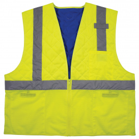 Ergodyne Chill-Its 6668 Type R Class 2 Cooling Safety Vest - Yellow/Lime