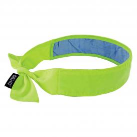 Ergodyne Chill-Its 6700CT Evaporative Cooling Bandana with Cooling Towel and Tie Closure - Yellow/Lime