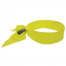Ergodyne 6702 Chill-Its Cooling Bandana with Polymer Embedded Batting Material - Yellow/Lime