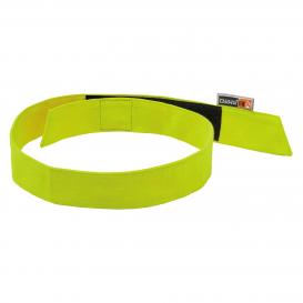 Ergodyne Chill-Its 6705FR Cooling FR Bandana with Polymers & Velcro Closure - Yellow/Lime