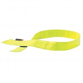Ergodyne Chill-Its 6705FR Cooling FR Bandana with Polymers & Velcro Closure - Yellow/Lime