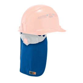 Ergodyne Chill-Its 6717 Cooling Hard Hat Pad with Polymers & Neck Shade - Blue