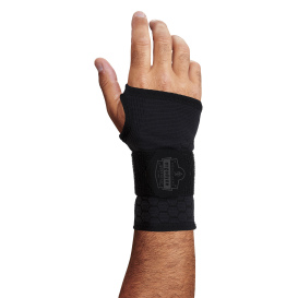 Ergodyne ProFlex 680 Wrist Support Sleeve - Single Strap - Black