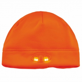 Ergodyne N-Ferno 6804 Skull Cap Beanie Hat with LED Lights - Orange