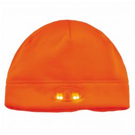 Ergodyne N-Ferno 6804 Skull Cap Beanie Hat with LED Lights - Orange