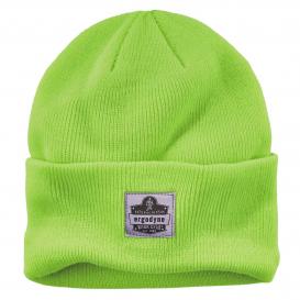 Ergodyne N-Ferno 6806 Cuffed Rib Knit Beanie Hat - Lime