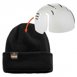 Ergodyne N-Ferno 6811ZI Zippered Rib Knit Beanie Hat w/ Bump Cap