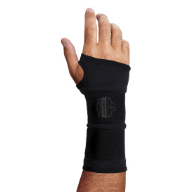 Ergodyne ProFlex 685 Wrist Support Sleeve - Single Strap - Black