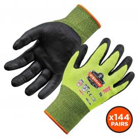 Ergodyne ProFlex 7022 Hi-Vis DSX Nitrile-Coated Cut-Resistant Gloves (Case of 144)