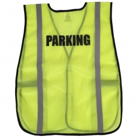 Ergodyne Pre-Printed PARKING Safety Vest - Yellow/Lime