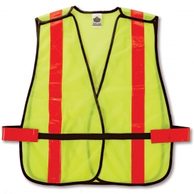 Ergodyne GloWear 8080BAX Non-ANSI Breakaway X-Back Safety Vest - Yellow/Lime