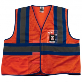 Ergodyne GloWear 8126HL Blue-Tone Vest - Velcro Closure - Orange