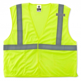 Ergodyne GloWear 8210HL Type R Class 2 Economy Safety Vest - Yellow/Lime
