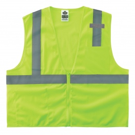 Ergodyne GloWear 8210Z Type R Class 2 Economy Mesh Safety Vest - Yellow/Lime
