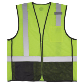 Ergodyne Glowear 8210ZBK Type R Class 2 Mesh Hi-Vis Safety Vest - Lime