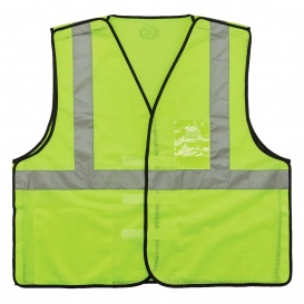 Ergodyne GloWear 8216BA Breakaway Safety Vest w/ ID Badge Holder - Yellow/Lime