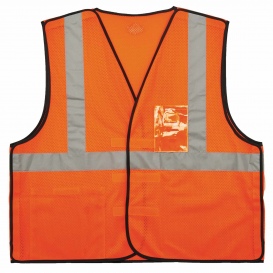 Ergodyne GloWear 8216BA Breakaway Safety Vest w/ ID Badge Holder - Orange