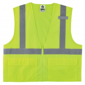 Ergodyne GloWear 8220Z Type R Class 2 Standard Mesh Safety Vest - Yellow/Lime