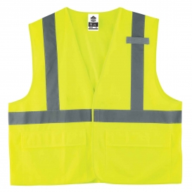 Ergodyne GloWear 8225HL Standard Vest - Velcro Closure - Yellow/Lime