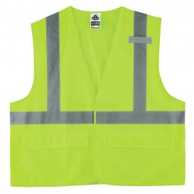 Ergodyne GloWear 8225HL Type R Class 2 Solid Safety Vest - Yellow/Lime