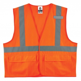 Ergodyne GloWear 8225HL Standard Vest - Velcro Closure - Orange