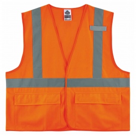 Ergodyne GloWear 8225HL Type R Class 2 Solid Safety Vest - Orange