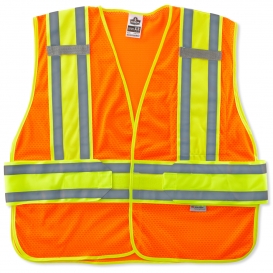 Ergodyne GloWear 8240HL Two-Tone Expandable Vest - Velcro Closure - Orange
