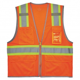 Ergodyne GloWear 8246Z Two-Tone Mesh Safety Vest - Orange
