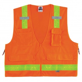 Ergodyne GloWear 8250ZHG Type R Class 2 Hi-Gloss Surveyor Safety Vest