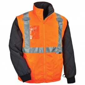 Ergodyne GloWear 8287 Type R Class 2 Convertible Thermal Jacket - Orange
