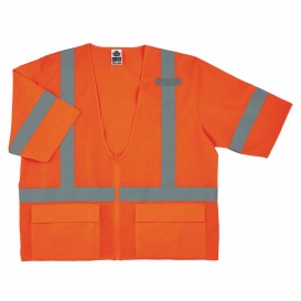 Ergodyne GloWear 8320Z Type R Class 3 Standard Safety Vest - Orange